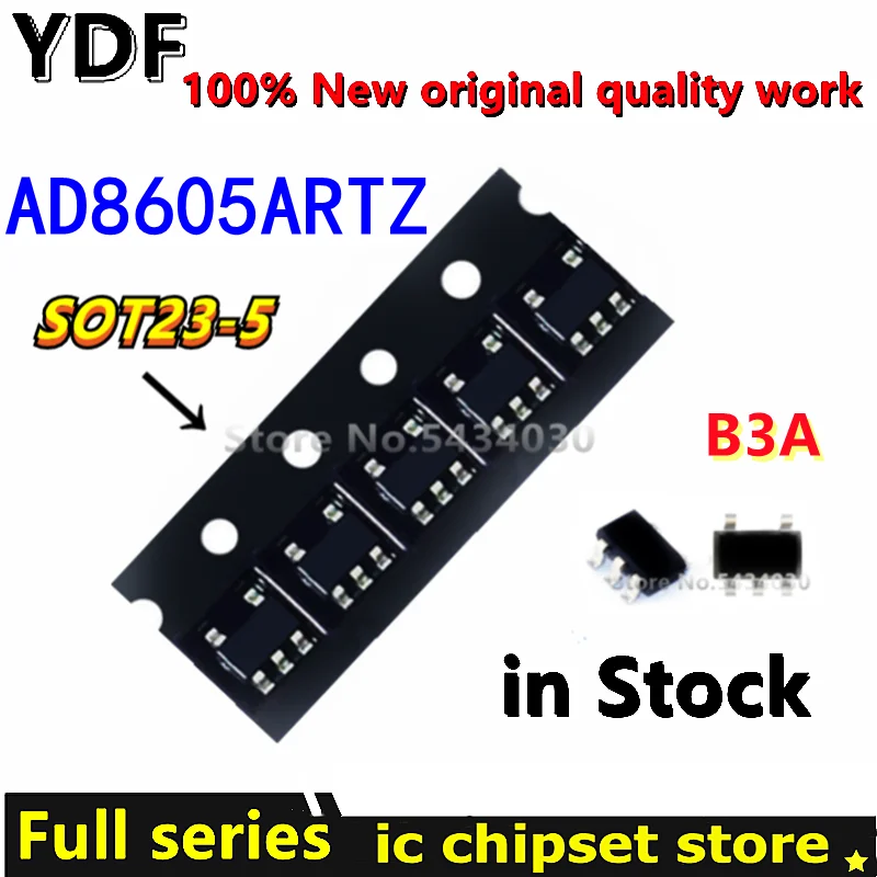 (5-20pcs) 100% New AD8605ARTZ AD8605 AD8605ART AD8605AR B3A AD8605A sot23-5 Chipset