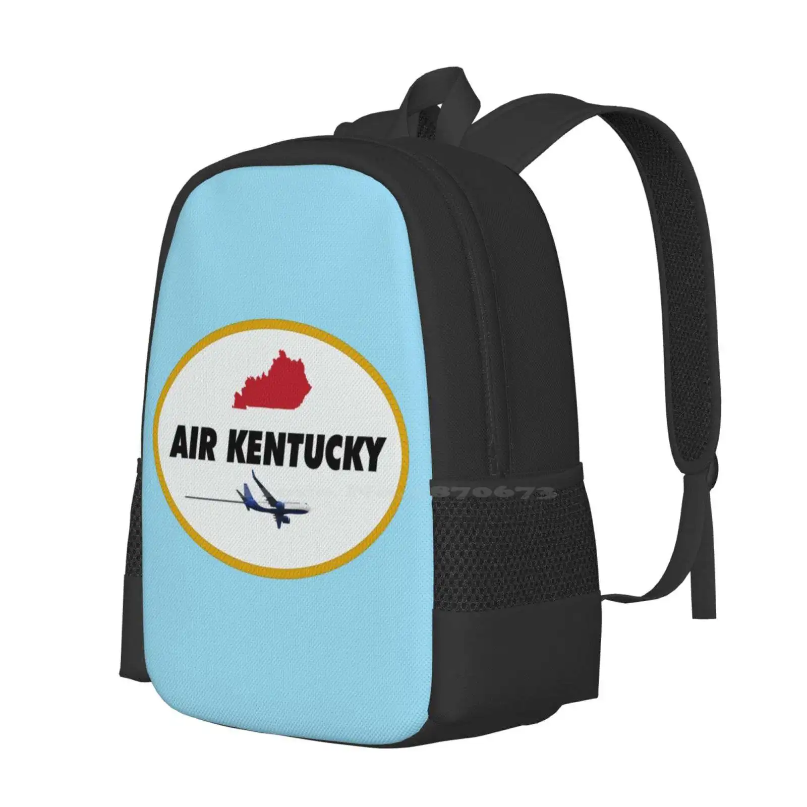 Air Teen College Student Backpack Pattern Design Bags Wes Anderson Steve Zissou Owen Movie Cult Classic