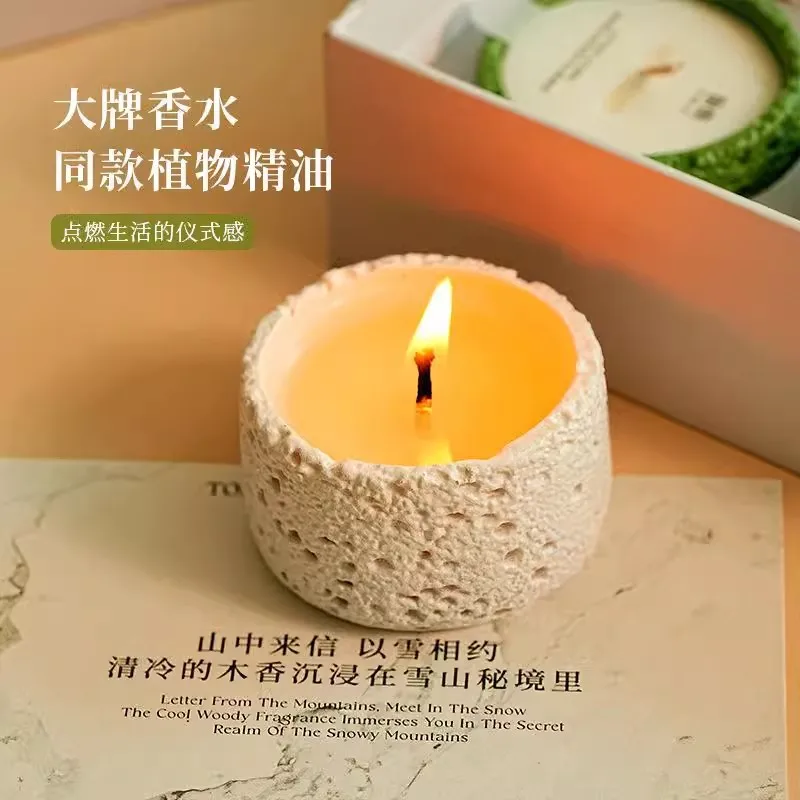 Aromatherapy candles, ambiance candles, Lengshan series cement cup aromatherapy candles, ambiance decorative items