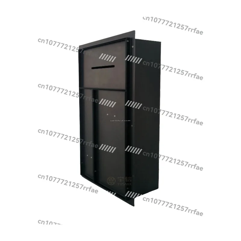 

All-in-one hidden 304 stainless steel toilet brush holder with frameless niche tile insertion on trash can wall