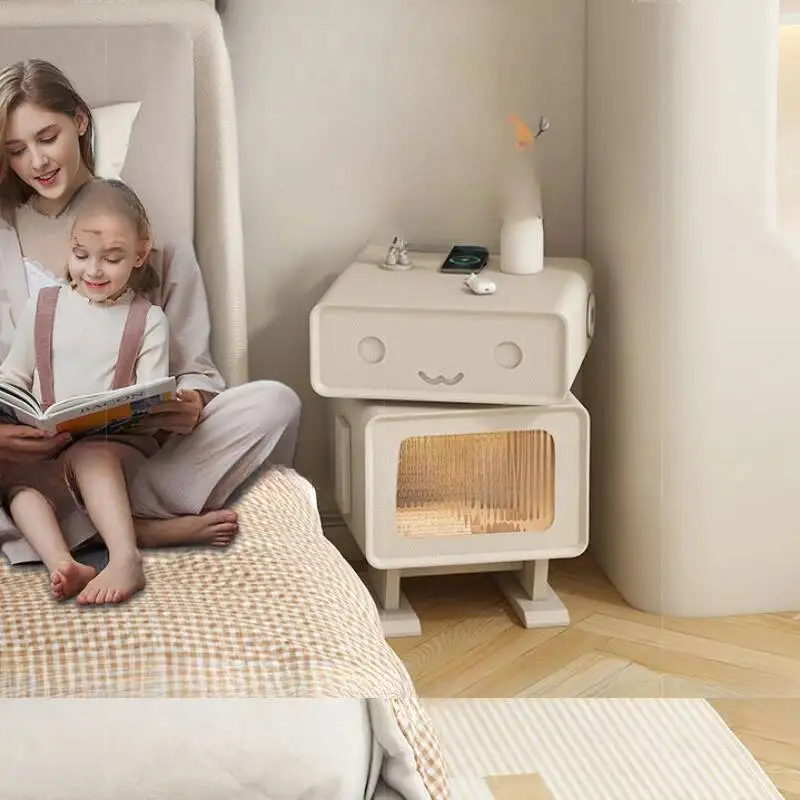 

Coffee Children Nightstands Dressers Small Kids Auxiliary Children Nightstands Nordic Cabinet Storage Children Furniture RR50CN