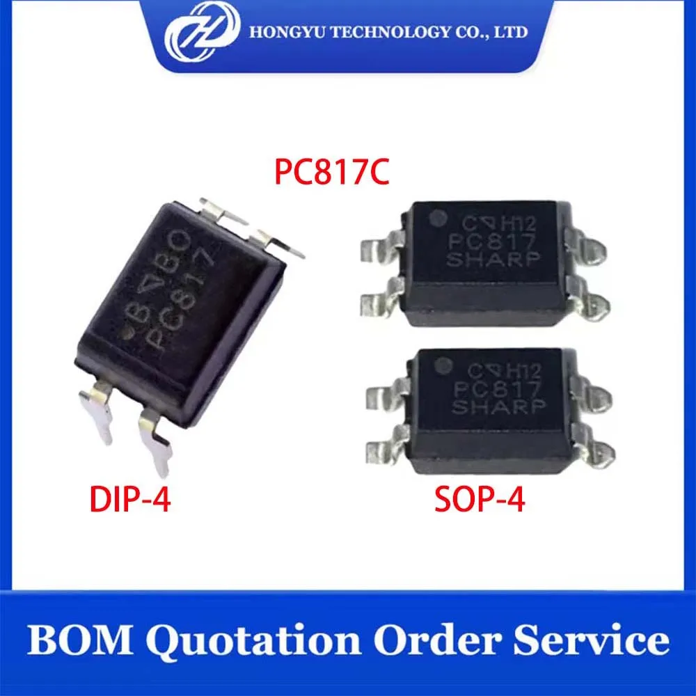 10-100 Pcs PC817C PC817 EL817 817 817C FL817C PS817C DIP-4 PC817 SOP-4 PC817C Optocoupler