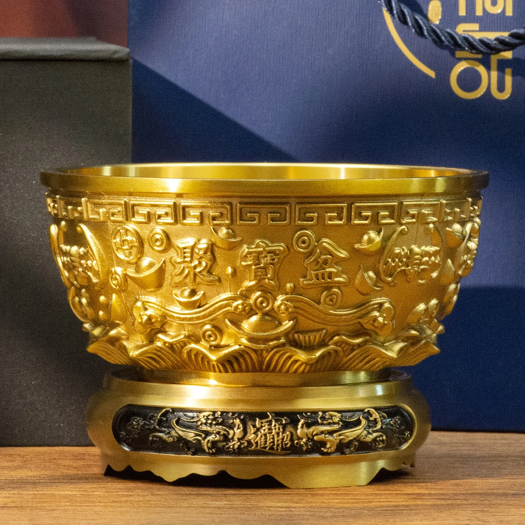 Blessings Treasure Bowl, Chinese Style Recruiting Wealth, Living Room, Entrance, Store Opening, Gifts, Handicrafts, Crafts