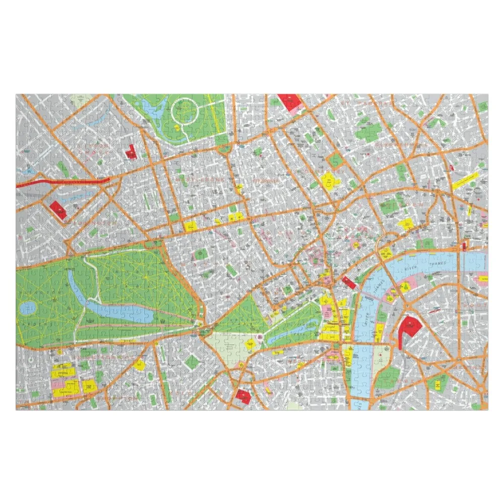 

London West End Map Jigsaw Puzzle Custom Child Personalised Christmas Gifts Puzzle