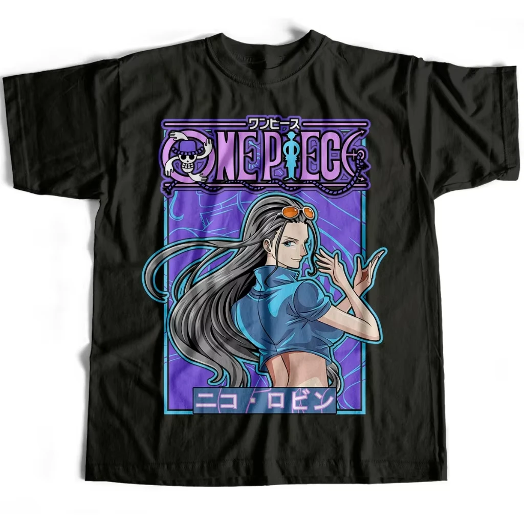 ONE PIECE Anime NICO Robin  Printed T-shirt Men's and Women's T-shirt Men's Top Sports T-shirt Men's T-shirt Summer Tee 2026 New