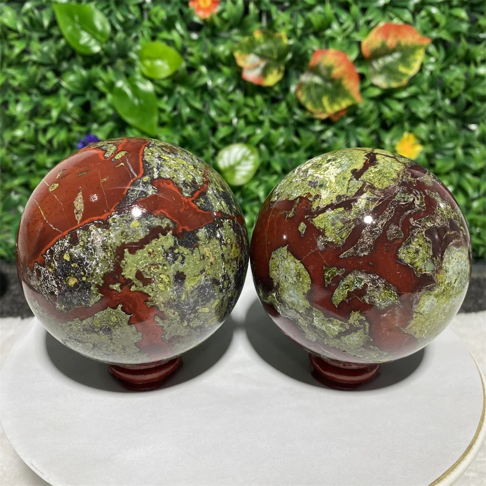 

Natural Crystal Dragon Blood Stone Ball Jasper Quartz Sphere Home Decoration Mineral Specimen Raw Spiritual Meditation Gift