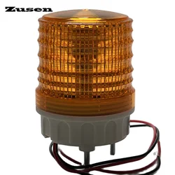 Zusen TB5051-Y 12v 24v 110v 220v Small Yellow Signal Light Strobe Flashing Always on Three modes Switch Warning LED Light