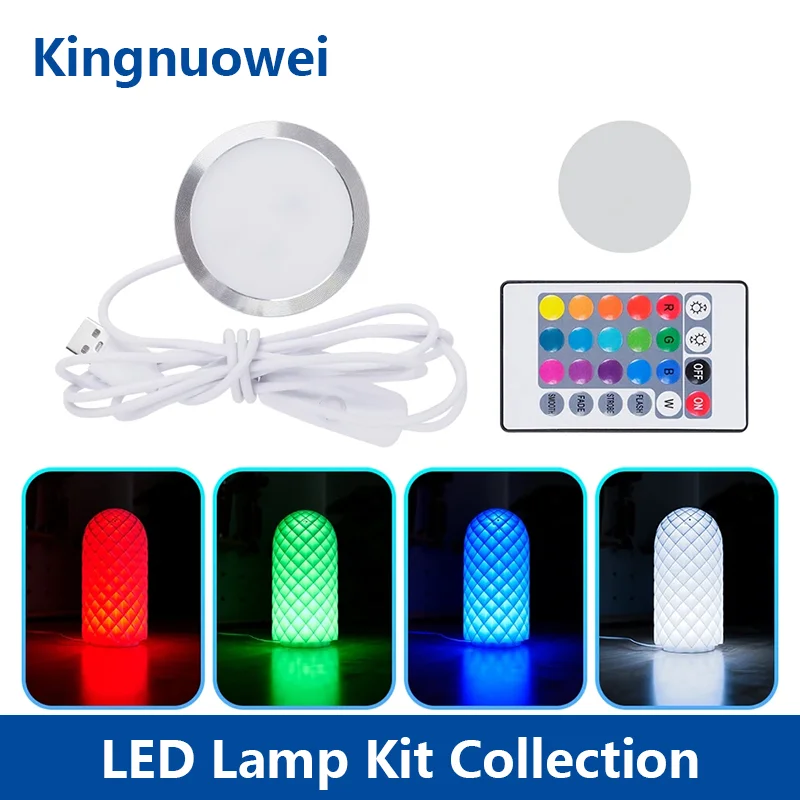 For bambu Led Lamp Kit Collection MH001 3D Printing DIY Creative Model white warm rgb LED Light Gifts 3d printers accessories