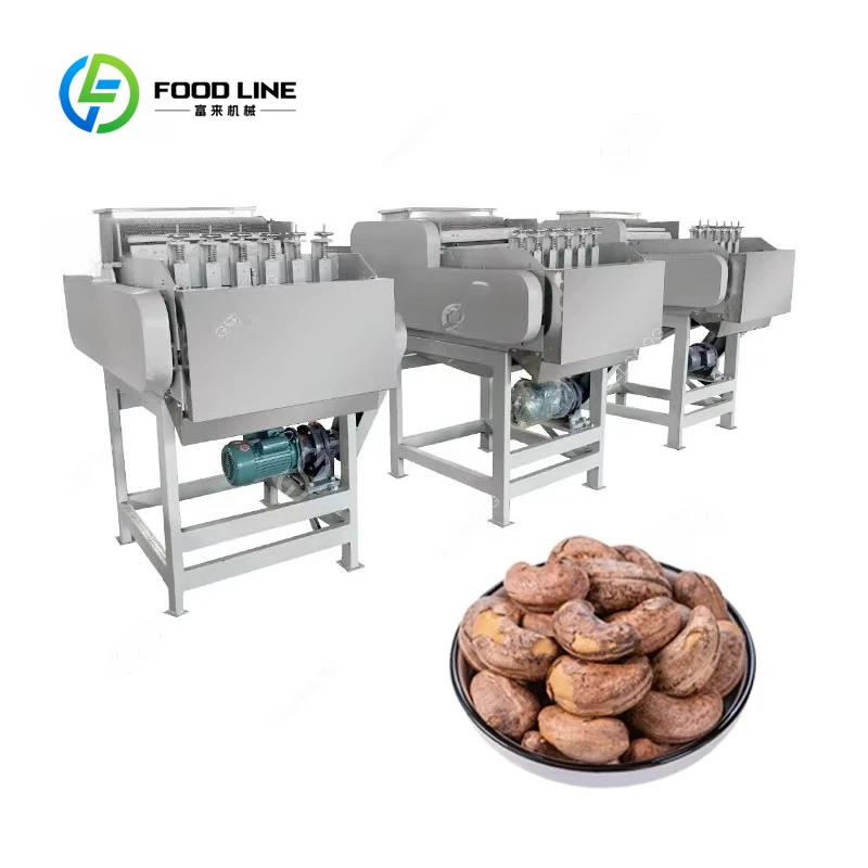 Shredded shell processing automatic cashew sheller