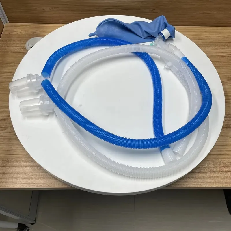 Hot Sale Autoclavable Accessories Disposable Corrugated Breathing Tubes Plastic Anaesthesia Machine Breathing