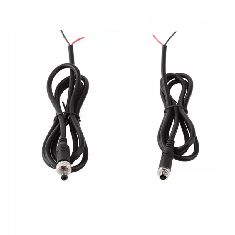 DC 5.5*2.5mm Power Cable Male Female Connectors With Lock Screw DC Power Plug 18AWG Pure Copper 0.3m 0.5m 1m ForCCTV Monitoring