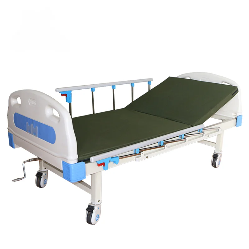 one function hospital manual bed single crank medical patient bed