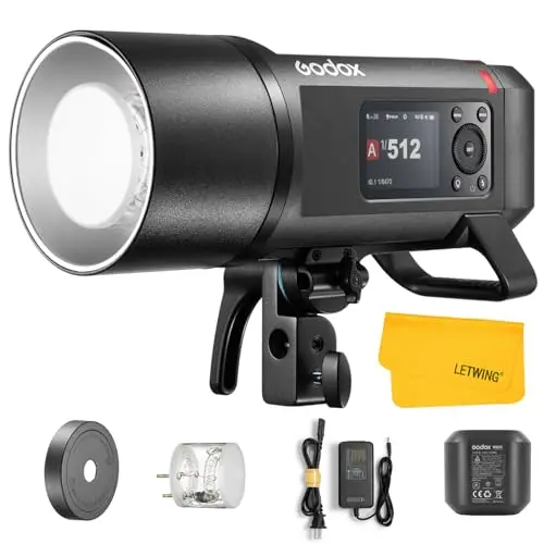 

AD600 Pro II 2.4G 600Ws GN87 HSS 1/8000s Outdoor Flash Studio Light Kit with Bowens Interface 32x32 Softbox Light