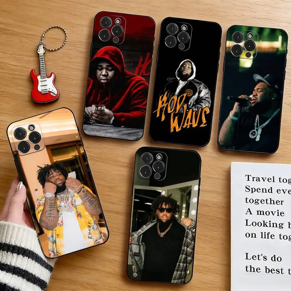 R-Rod W-Wave Rapper Phone Case For iPhone 17,16,15,14,13,12,11 Plus,Pro Max,XS,Soft Silicone Black Cover