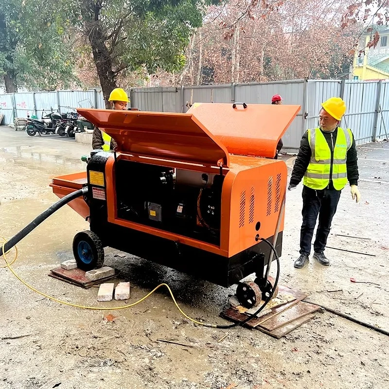 Hydraulic Mortar Spray Machine for Home Use Efficiently Applying Cement To Walls Up To 70m for Construction Sites