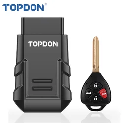 Topdon Key Programmer Tool Extra Car Lost Key Matching OBD2/EOBD Functions Wireless For DIYer/Locksmiths(/FCA) TOPKEY