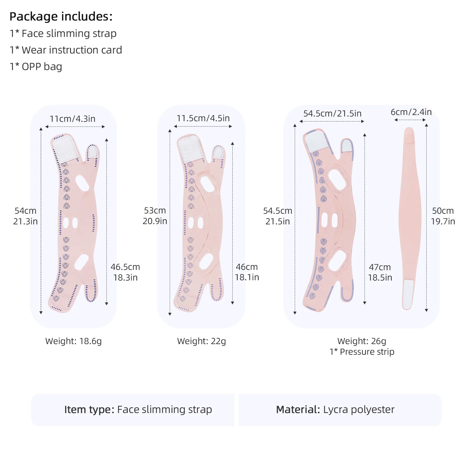 Double-Deck Face Lifting Belt, máscara facial Strap, Duplo-Chin Redutor, Slim Tightener, Emagrecimento Bandagem, V Shaped