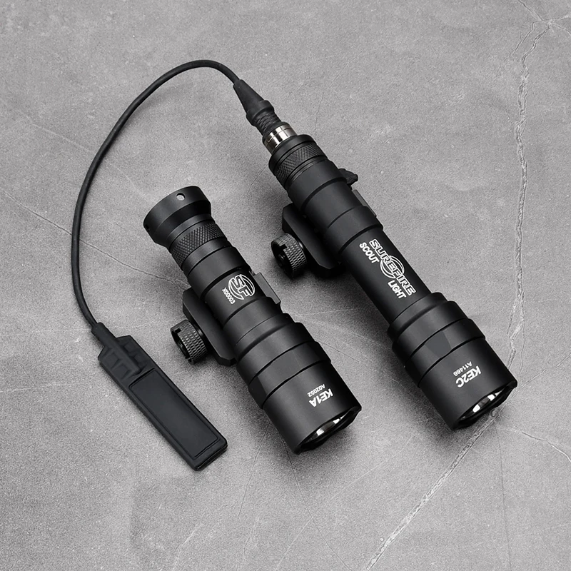 SureFire Scout Light with Switch Tactical Flashlight M300U M600B TIR Lens Hard Anodized Aluminum For AR15 Airsoft Hunting
