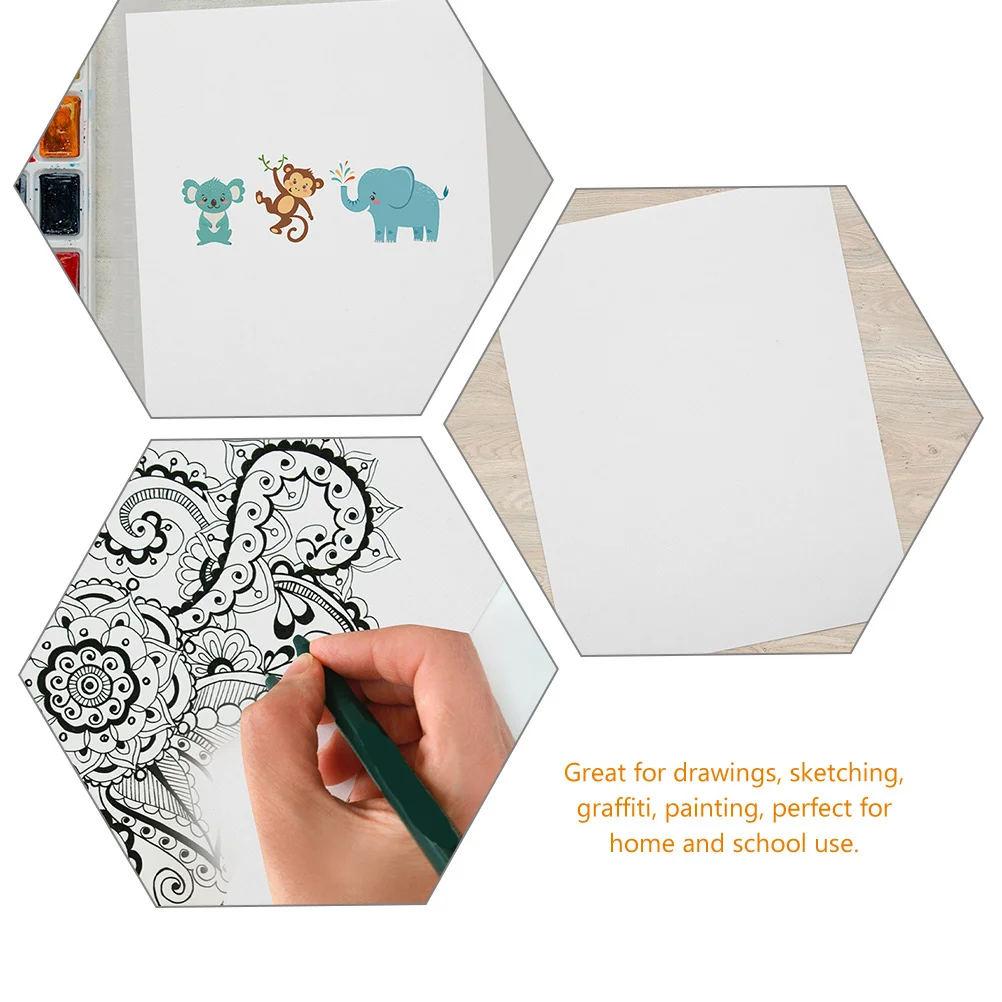 100 قطعة من لوحات الرسم بالألوان المائية، لوازم رسم الفنانين، أوراق ورق فني بيضاء للرسم للطلاب، بكميات كبيرة