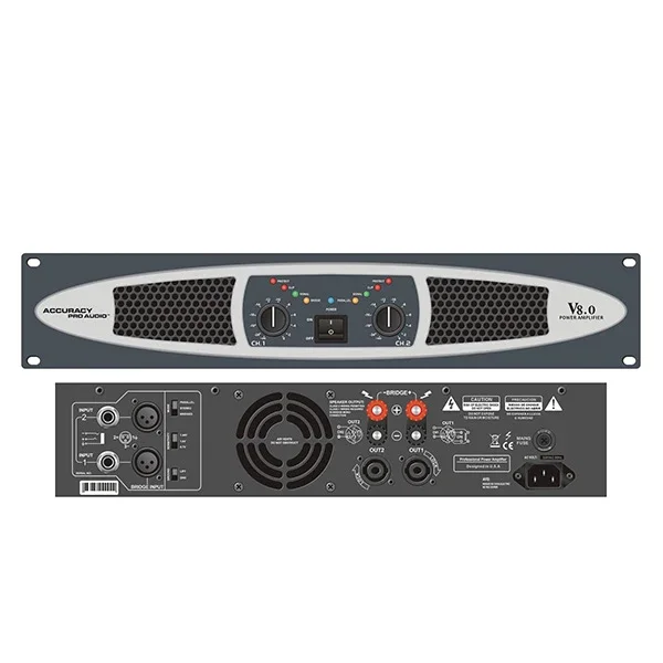 

RQ V2.0 5000 Watts Professional DJ Power PA Amplifiers Amplifier Audio