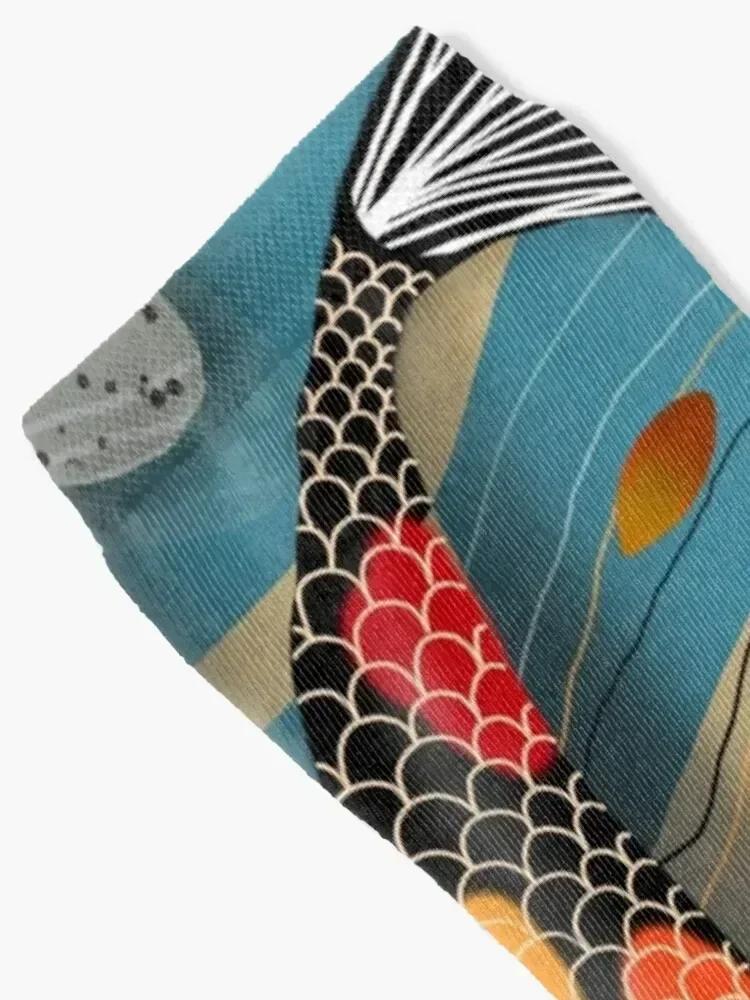Koi Watergarden Socks Climbing hip hop luxury moving stockings Ladies Socks Men's