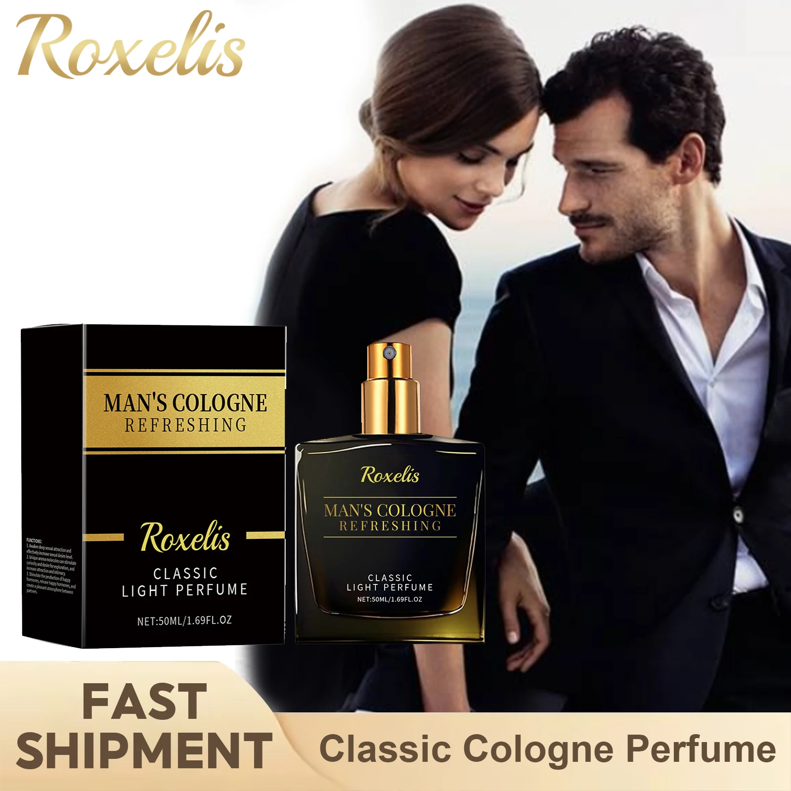 Perfume de colônia para homens, fragrância cautivadora, liberação de feromônio, perfume leve, tentação, refrescante, humor, atmosfera, spray de perfume