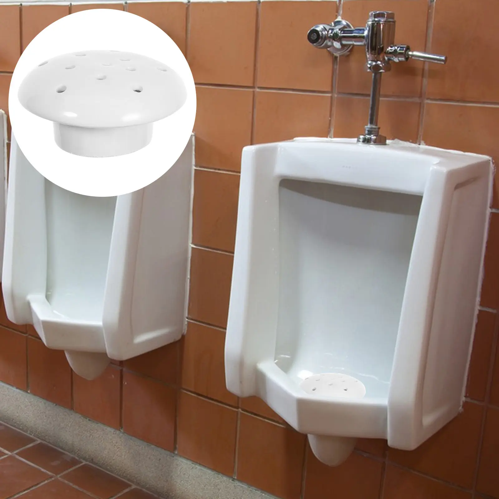

Ceramic Urinal Drain Cover with Odor Blocking and Debris Filtering Design for Smooth Drainage in Public Private Restrooms Urinal