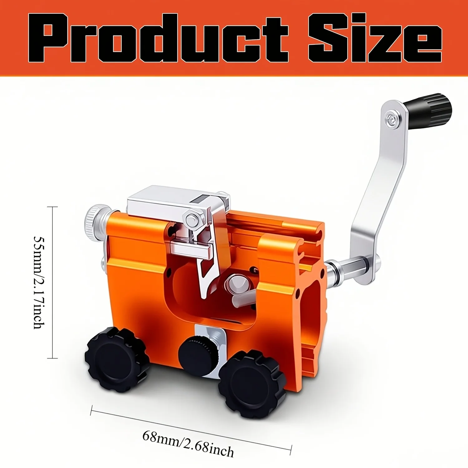 1Pc Portable Chainsaw Sharpener Kit - Hand Crank/Electric, All Chainsaws Fit, Fast Sharpening