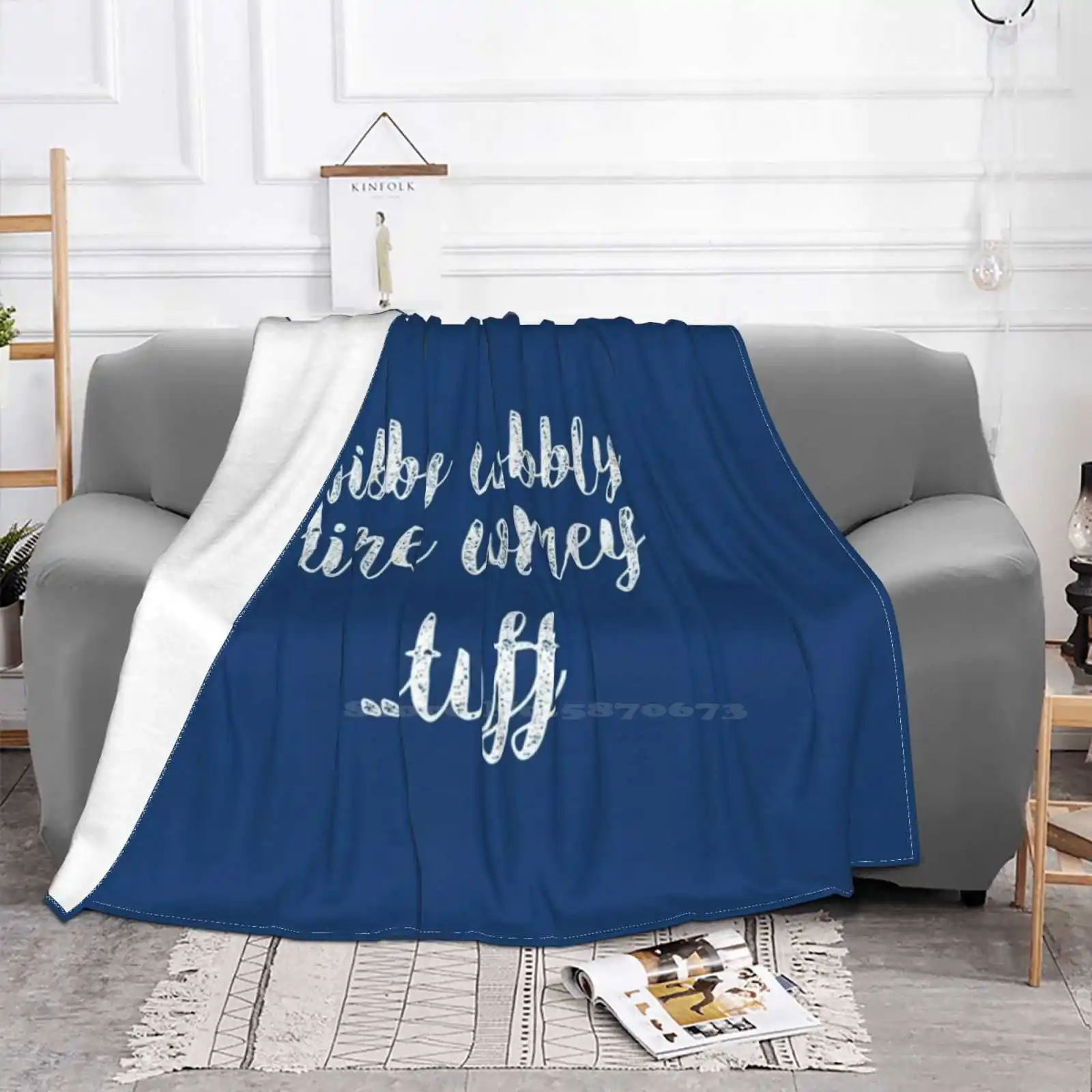 Wibbly Wobbly Timey Wimey Low Price New Print Novelty Fashion Soft Warm Blanket The Doctor Tenth David Tennant Allons Y Allonsy