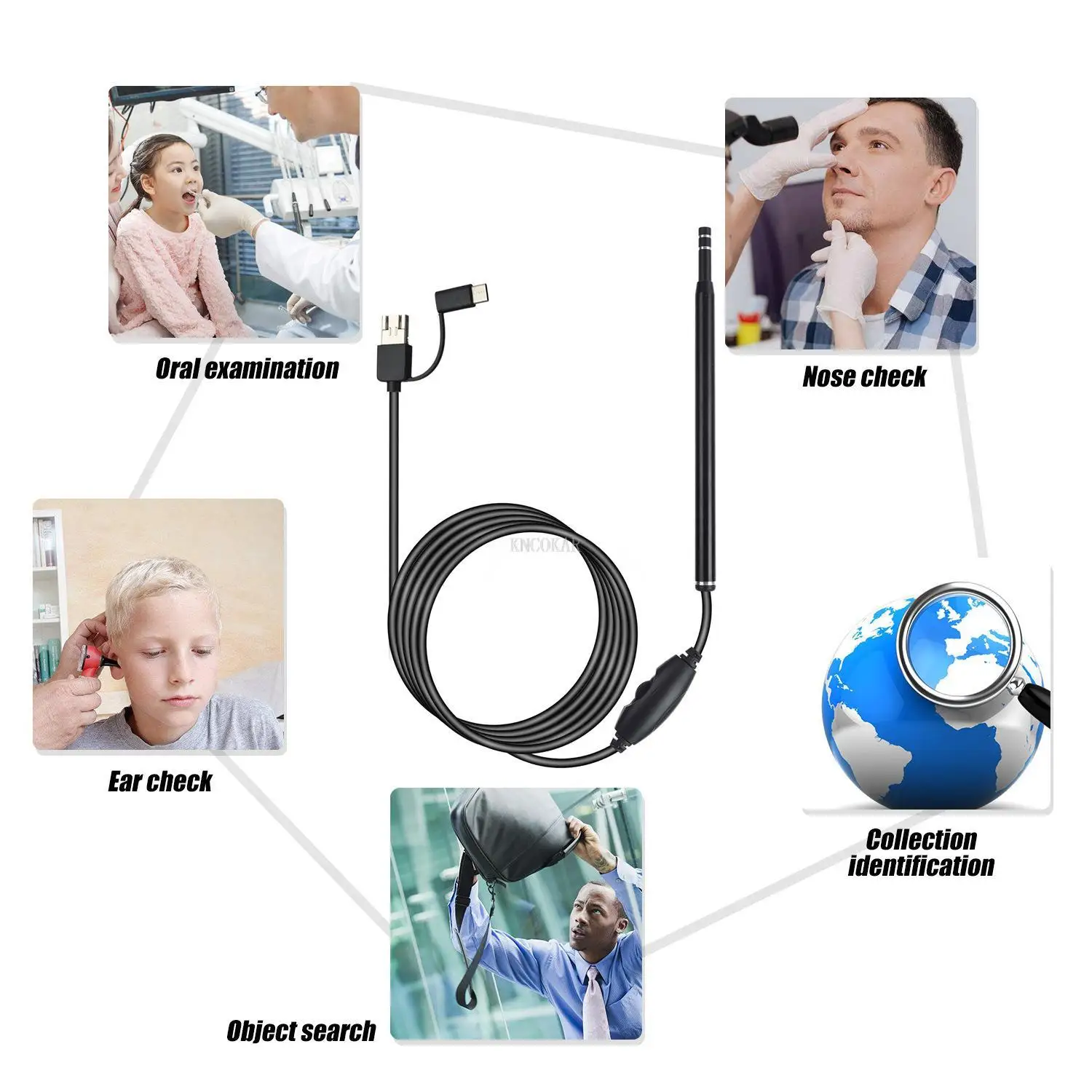 Multifunctional USB Ear Cleaning Tool HD Visual Ear Spoon Ear Spoon with Mini Camera Pen Ear Care In-Ear Cleaning Endoscope