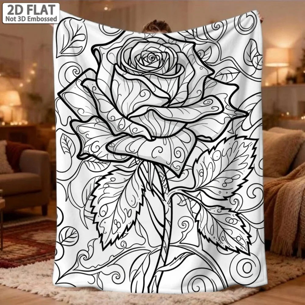 Retro orange daisy throw blanket vintage groovy flower wavy background decorative cover for couch bedroom travel camping