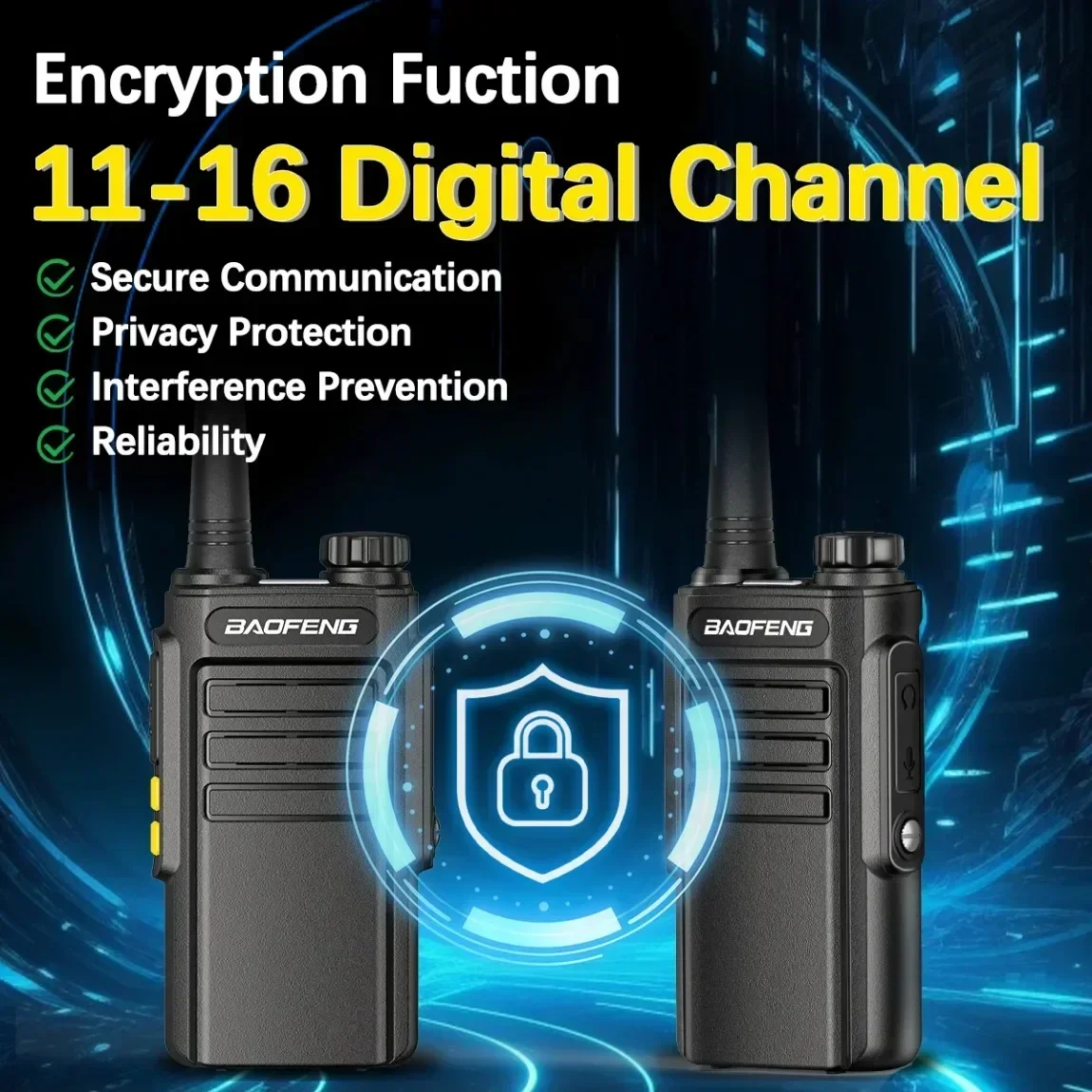 바오펑 W31D GMSK 디지털 무전기 무선 주파수 복사 UHF 타입-C 충전기 장거리 업그레이드 BF-888S 햄 무전기