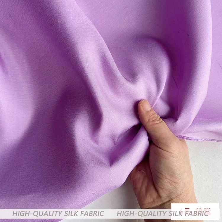

140 Wide Crisp Silk Double Palace Fabric Pure Color Dupioni Cheongsam Top