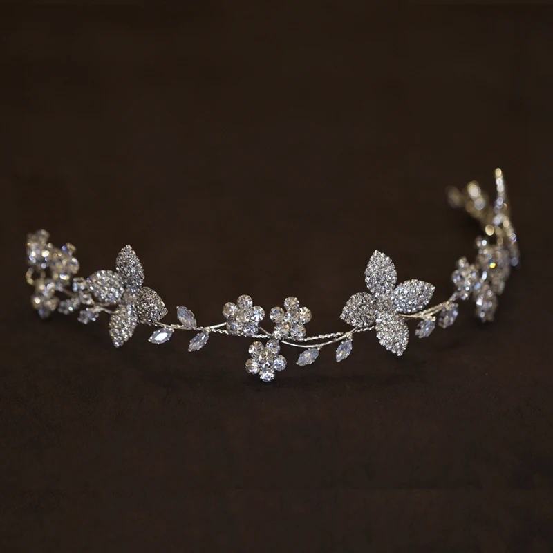 Diademas de cristal suave para niñas, diademas de novia de circón, accesorio para el cabello, recién llegado