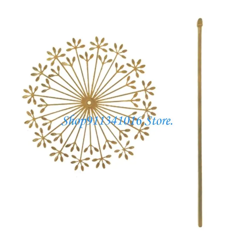 

4X7B Rusty Dandelions Garden Stake Outdoor Decoration Iron Artwork Plant Stake Decors