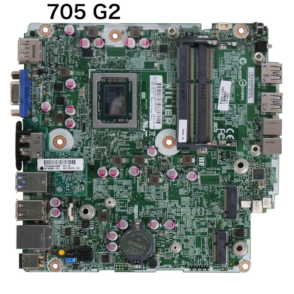 For HP EliteDesk 705 G2 Desktop Motherboard 810662-003 801774-003 801776-001 Mainboard 100% Tested OK Fully Work Free Shipping