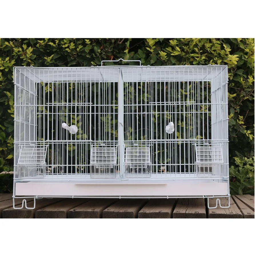 Partition breeding cage, stacked, canary hibiscus bird breeding cage wire