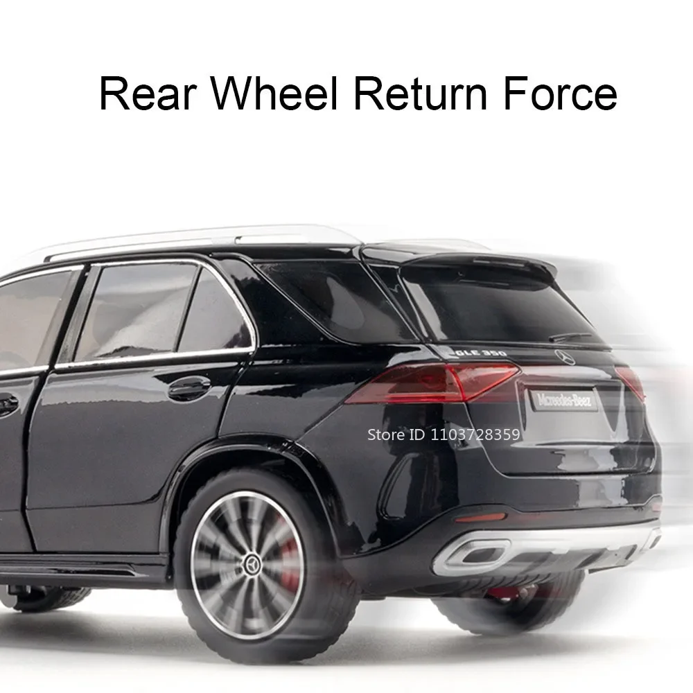 1:24 GLE350 E300L لعبة مجسمة سيارات سبيكة دييكاست نماذج مصغرة ضوء الصوت امتصاص الصدمات الأبواب مفتوحة التراجع هدايا الاطفال #4