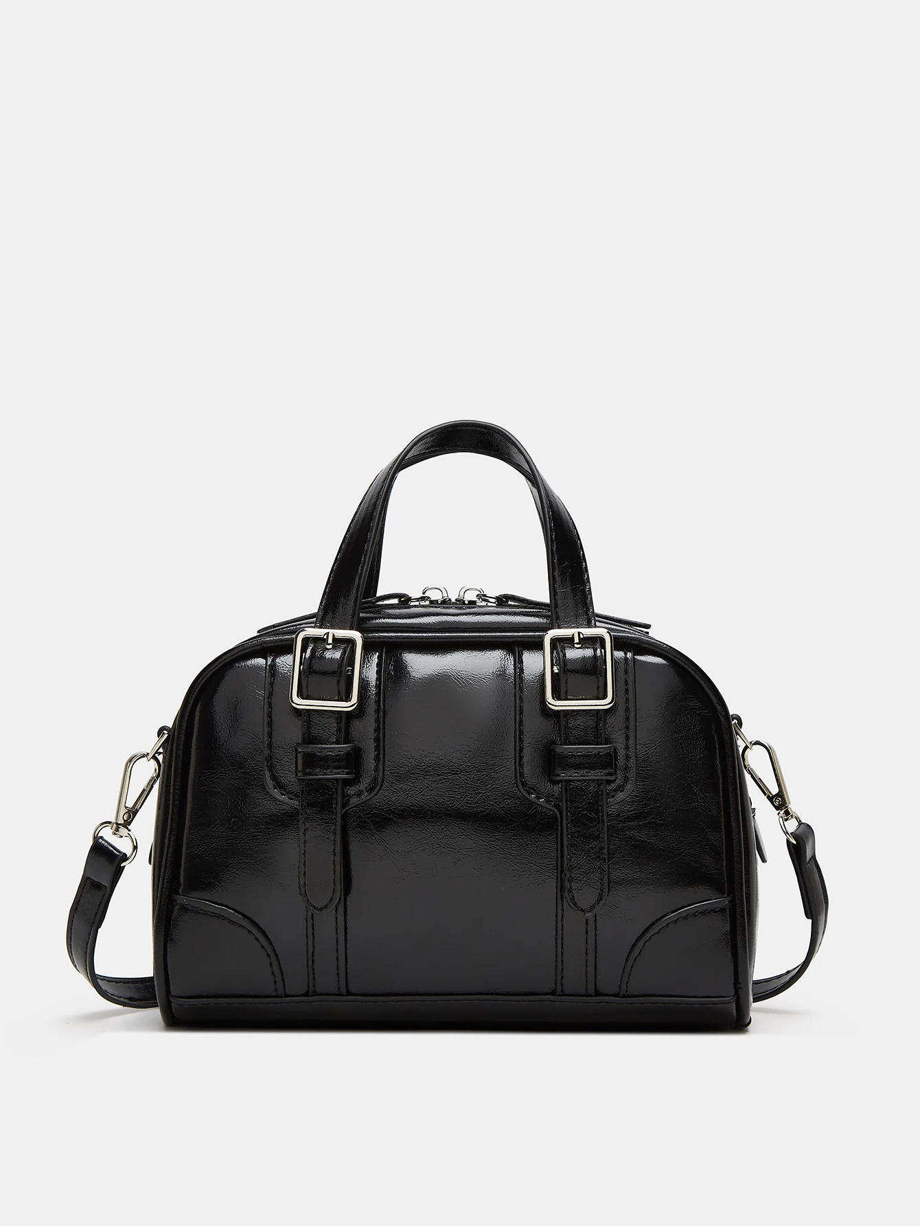 

Новый стиль, модная нишевая модная однотонная высококачественная женская универсальная ручная сумка через плечо для боулинга