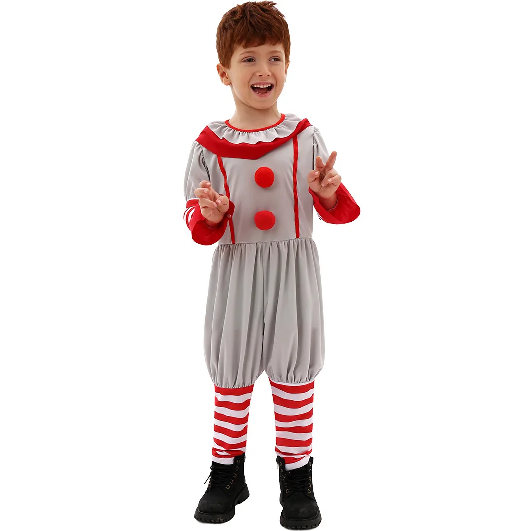 Kids Halloween New Clown Cosplay Clothing Children's Performance Costumes Holiday Performance Costumes Book Day Clothing