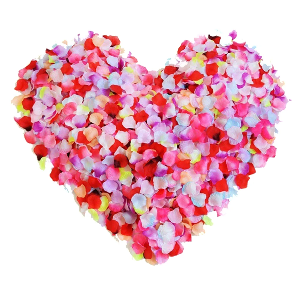 

500pcs Artificial Silk Flower Eco-Friendly Reusable Wedding Bridal Baby Shower Anniversary Valentine Party Decoration Yellow