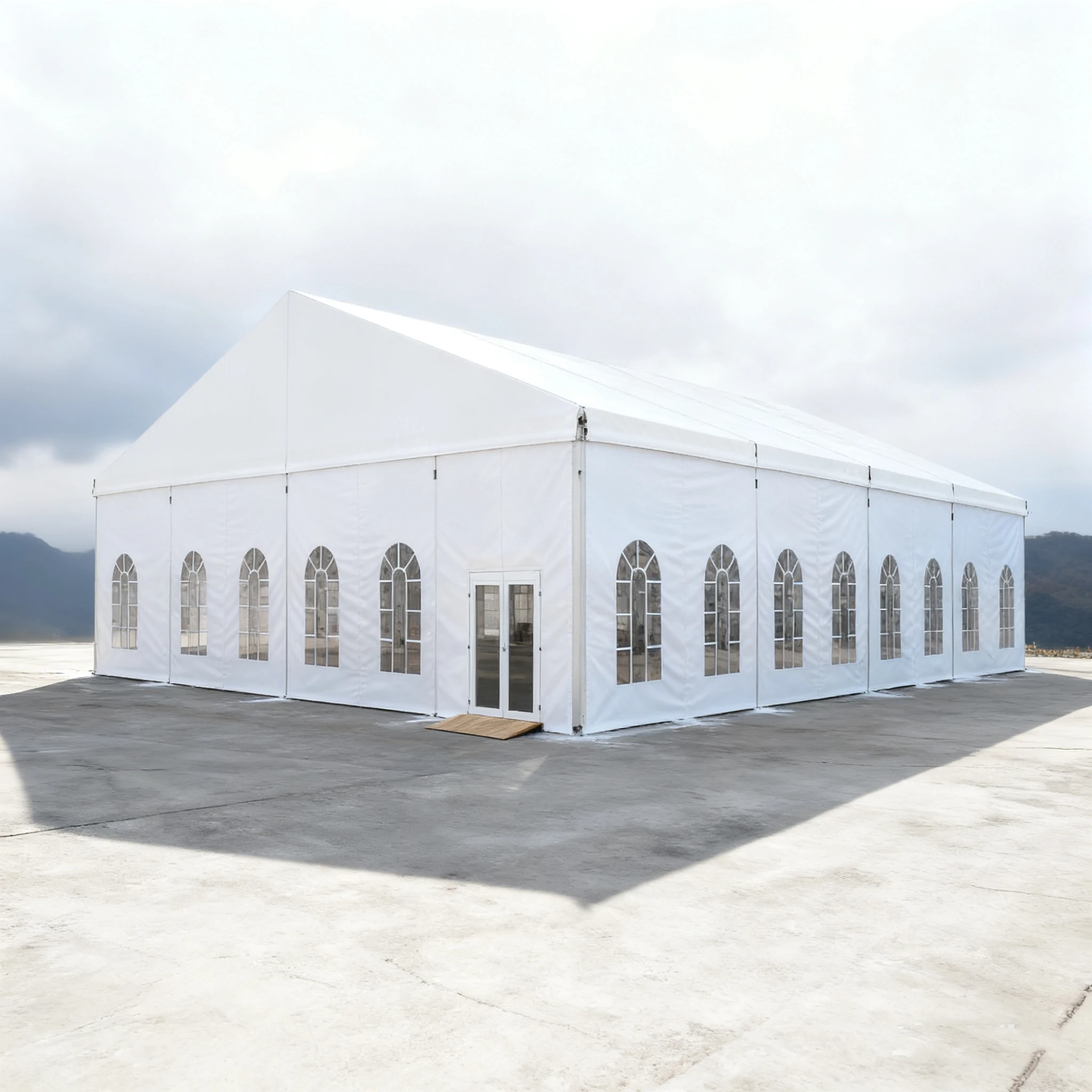 

STLF Customizable White Heavy-Duty Outdoor Exhibition Tent for Weddings Parties High Large Reception Chapel Warehouse for Big Ev
