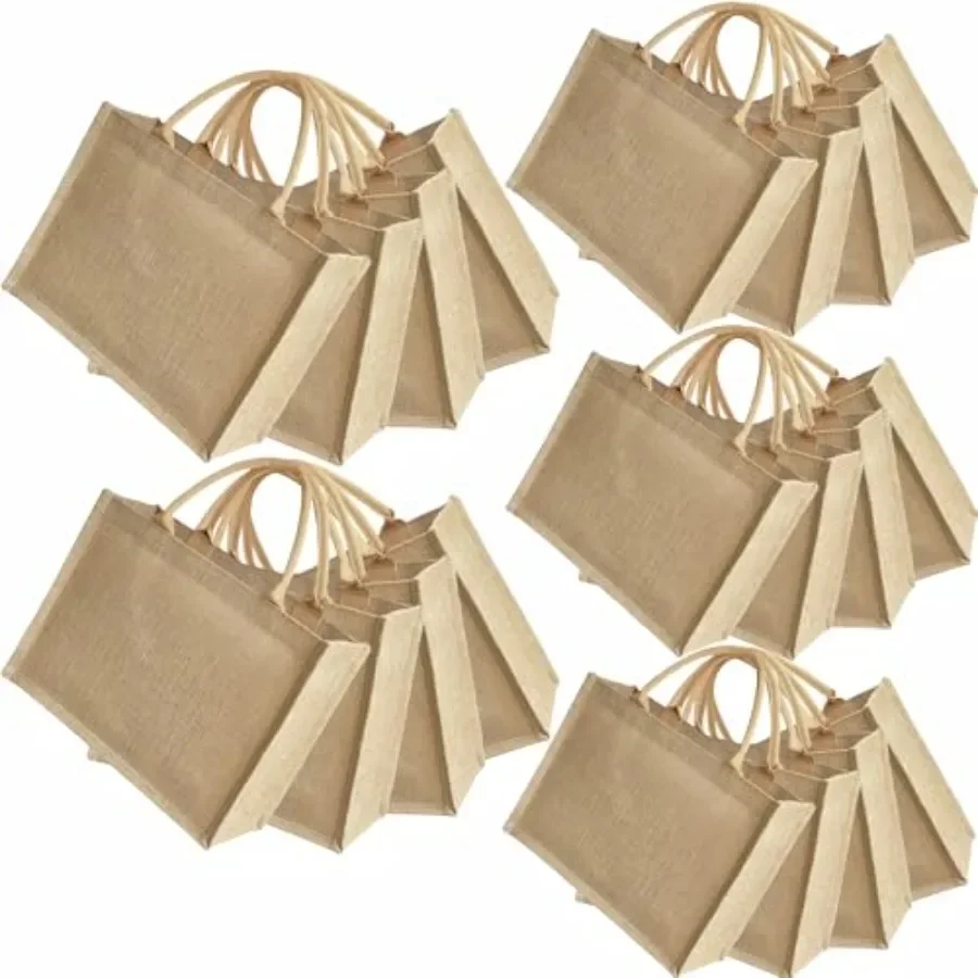 

pcs pcs burlap tote bags jute bridesmaid gift burlap gift beach bags bulk