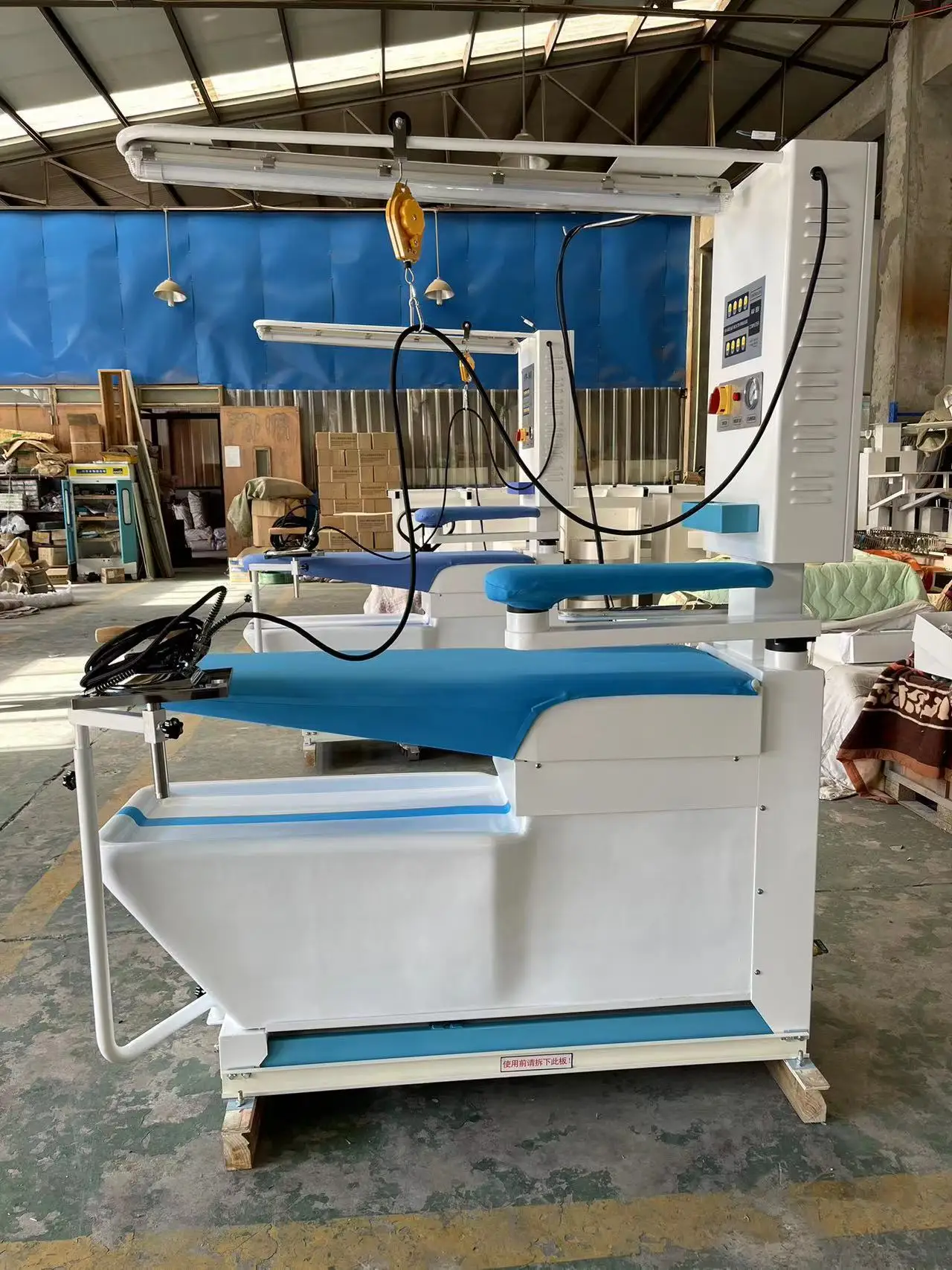 Commercial industrial laundry steam ironing machine efficient ironing equipment