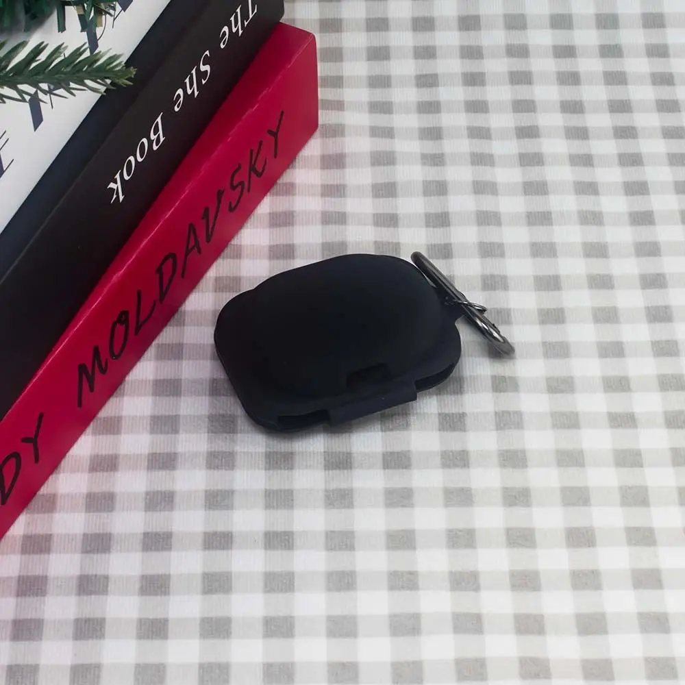 with Carabiner Clip Silicone Protective Cover Shockproof Scratch Resistant Soft Case Silicone Dustproof for Nothing Ear (3a)
