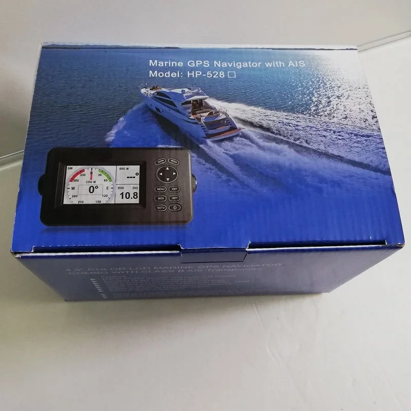 New -528A 4.3 inch class b ais transponder marine gps navigator with ais