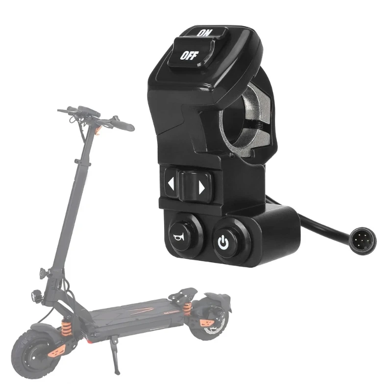 

0XXD Handlebar Switches Turn Button Scooter Handle Control Switches for Max Waterproof Electric Scooters Accessory