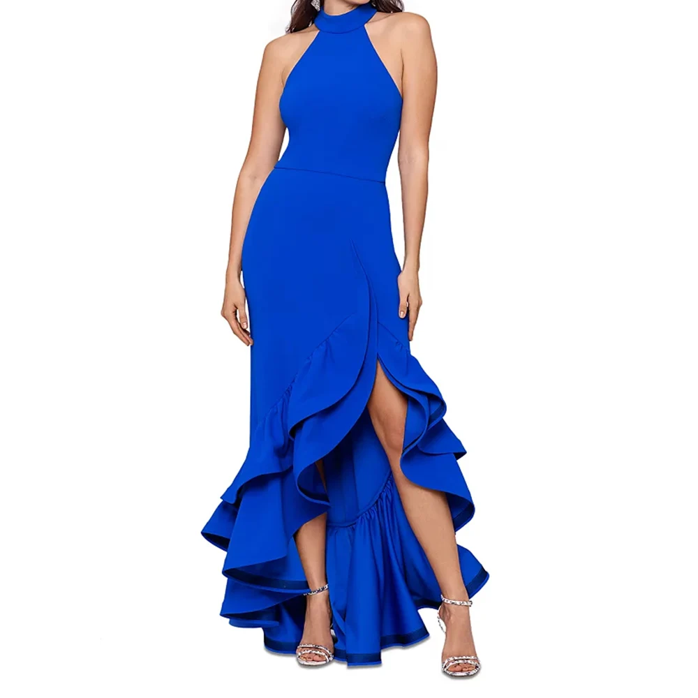 

Elegant Long Evening Dresses for Women Sleeveless Backless Floor-Length Mermaid Special Events Prom Party Wedding Dress 2024