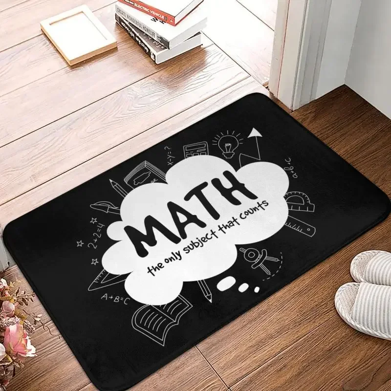 1PCMath Teachers Gifts Floor Door Kitchen Bath Mat Anti-Slip Outdoor Geek Science Mathematics Doormat Garage Entrance Rugs