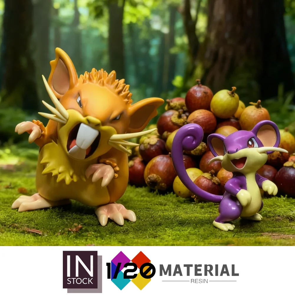 

[In Stock]1/20 Resin Scale World [WONDER] - Rattata & Raticate [Split RE-MENT]